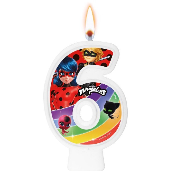 Encontraproduto.com.br - Vela Tema Festa Numeral Ladybug