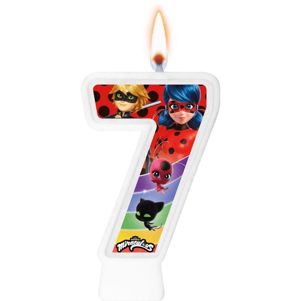 Encontraproduto.com.br - Vela Tema Festa Numeral Ladybug
