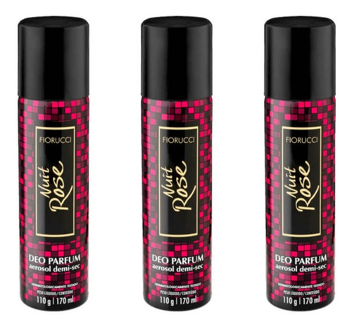 Desodorante Aerosol Fiorucci Nuit Rose