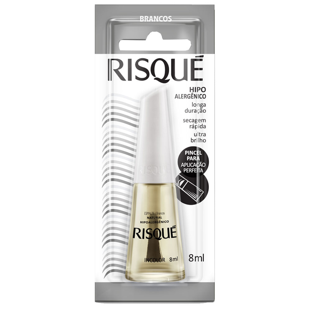 Encontraproduto.com.br - Esmalte Risque Cremosa Incolor 8Ml - Risque