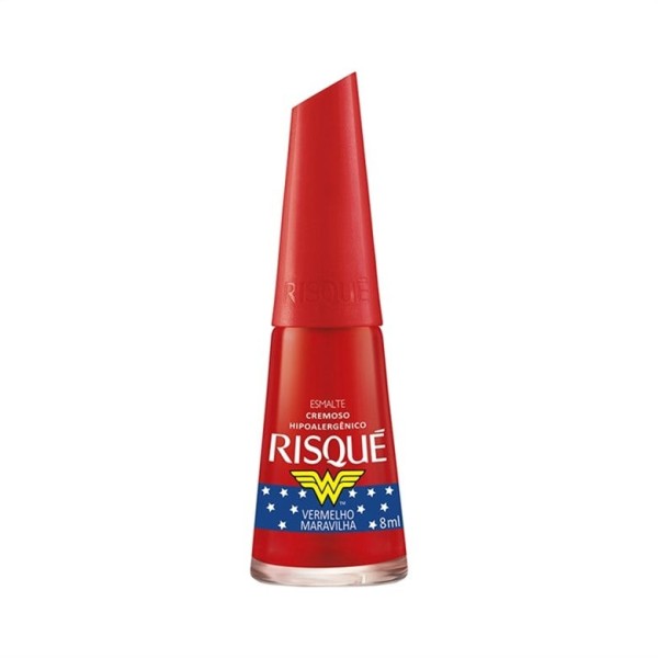 Encontraproduto.com.br - Esmalte Risqué Mulher Maravilha Vermelho Maravil