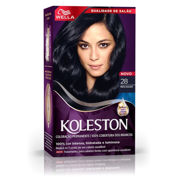 Tintura Koleston Wella 28 Preto Azulado