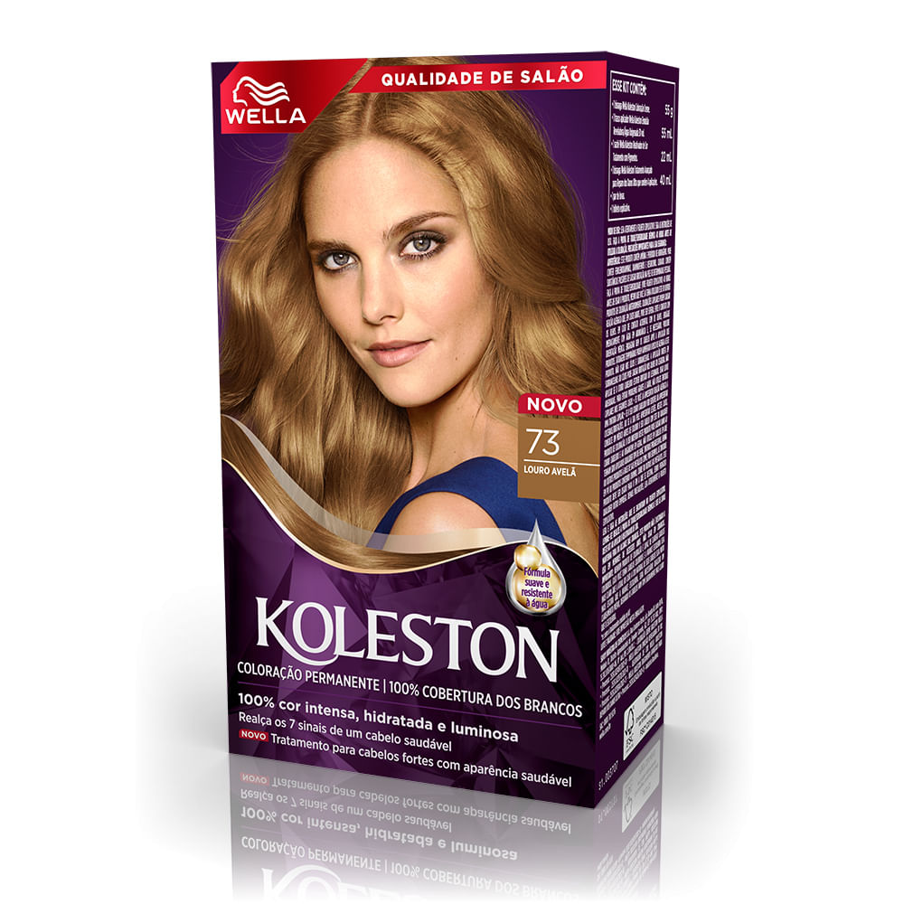Encontraproduto.com.br - Wella Koleston Tinta de Cabelo Creme - Louro Avelã 73
