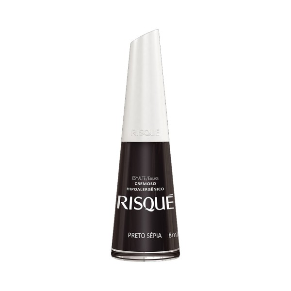 Esmalte Risqué Cremoso Art Preto Sépia