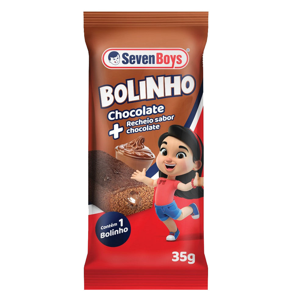 Encontraproduto.com.br - Bolinho Seven Boys Chocolate com Chocolate Unidade com 35g