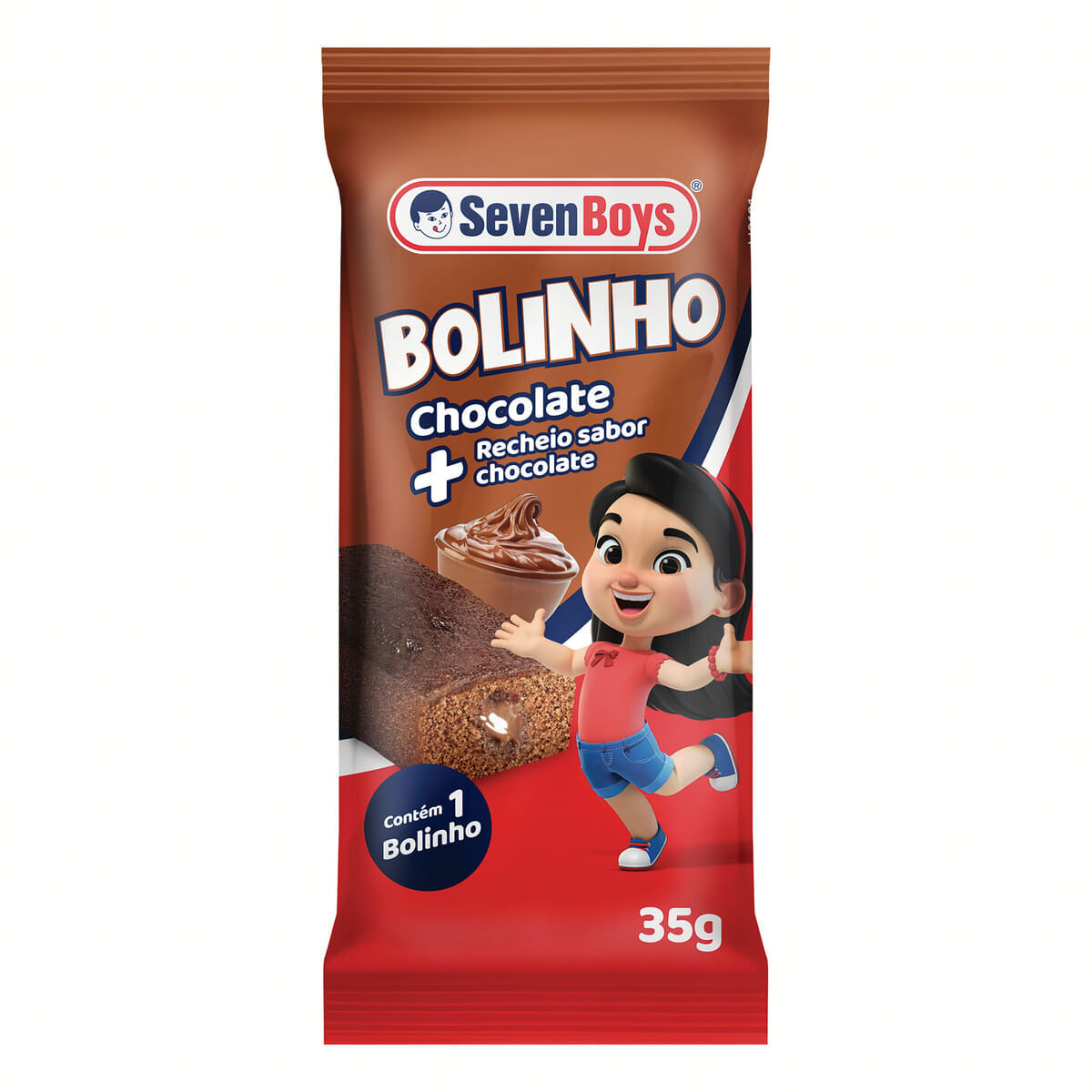 Encontraproduto.com.br - Bolinho Seven Boys Chocolate com Chocolate Unidade com 35g