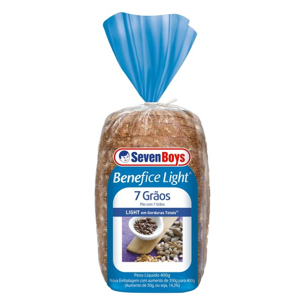 Pão de Forma Seven Boys Benefice 7 Grãos Light 400g
