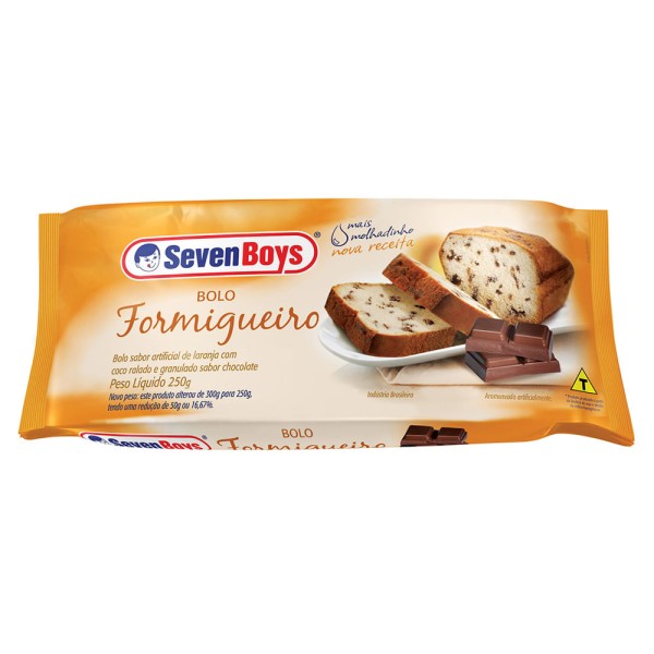 Encontraproduto.com.br - Bolo Seven Boys Formigueiro Pacote com 250g