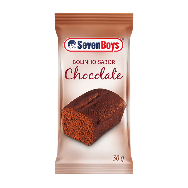 Encontraproduto.com.br - Mini Bolo Seven Boys Chocolate Unidade com 30g