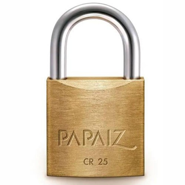 Encontraproduto.com.br - Cadeado Standard Papaiz CR 25MM com 2 chaves