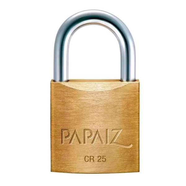 Encontraproduto.com.br - Cadeado Standard Papaiz CR 25MM com 2 chaves