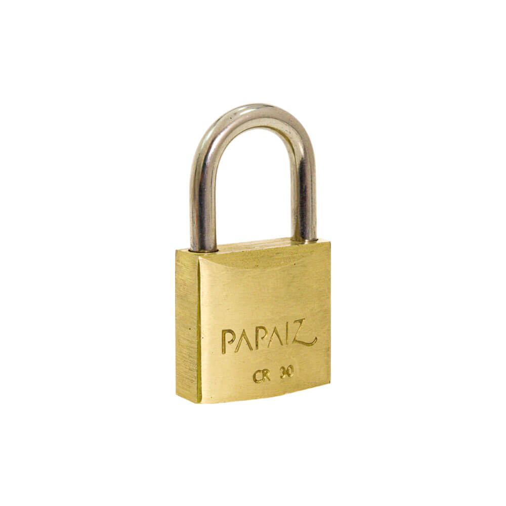 Encontraproduto.com.br - Cadeado 30mm Cromado Papaiz