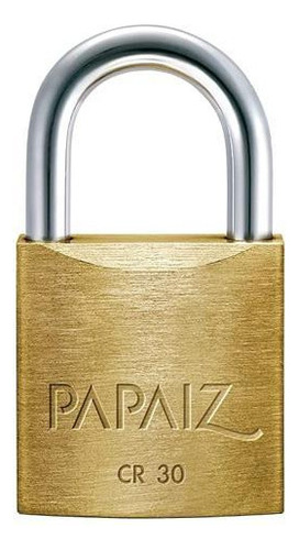Encontraproduto.com.br - Cadeado 30mm Cromado Papaiz