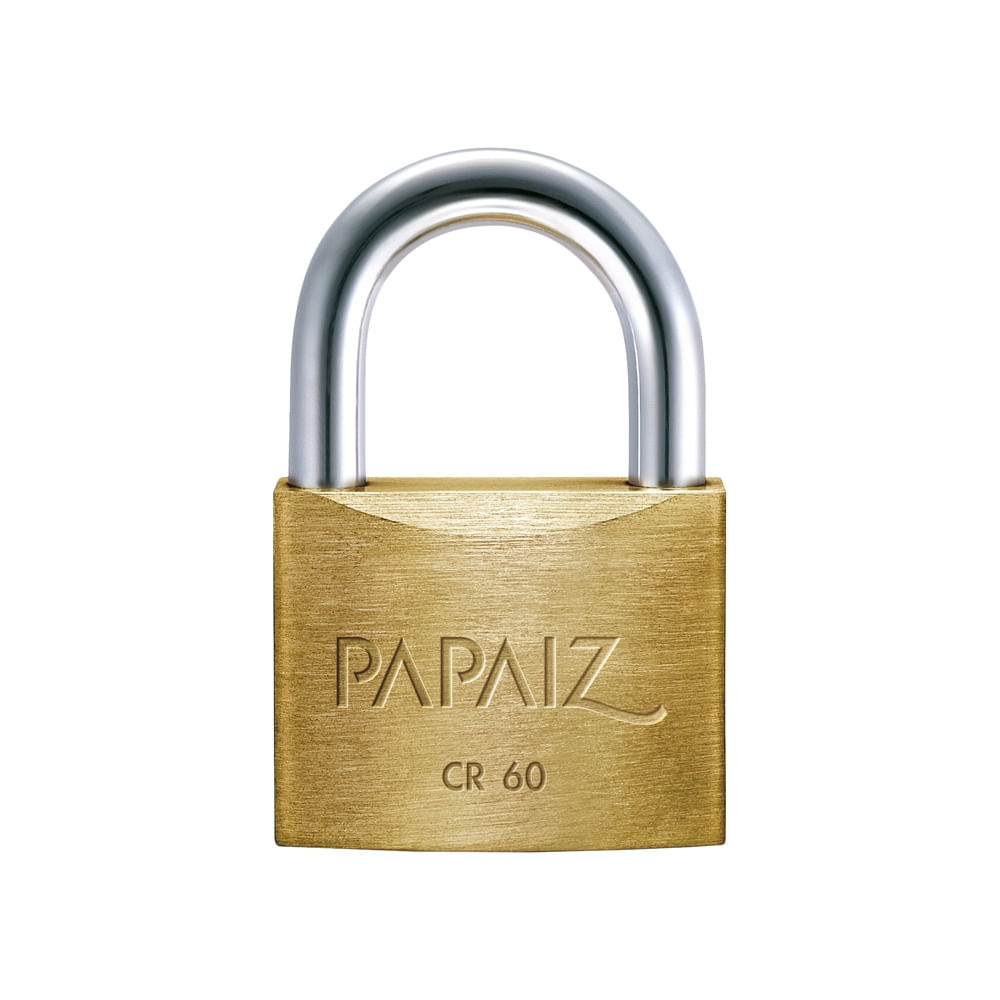 Encontraproduto.com.br - Cadeado Standard Papaiz CR 60MM com 2 chaves