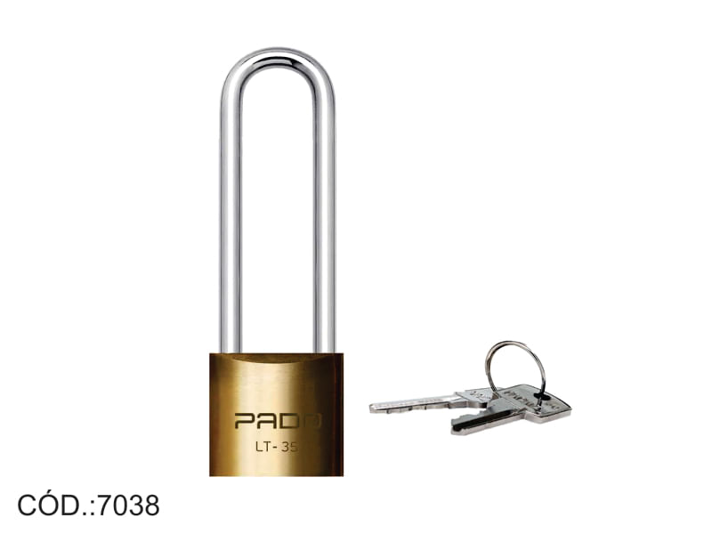 Encontraproduto.com.br - Cadeado CR 35/50 Haste Longa Papaiz