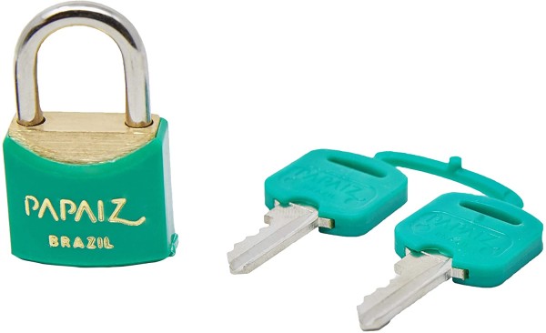 Encontraproduto.com.br - Cadeado Papaiz Verde 25Mm