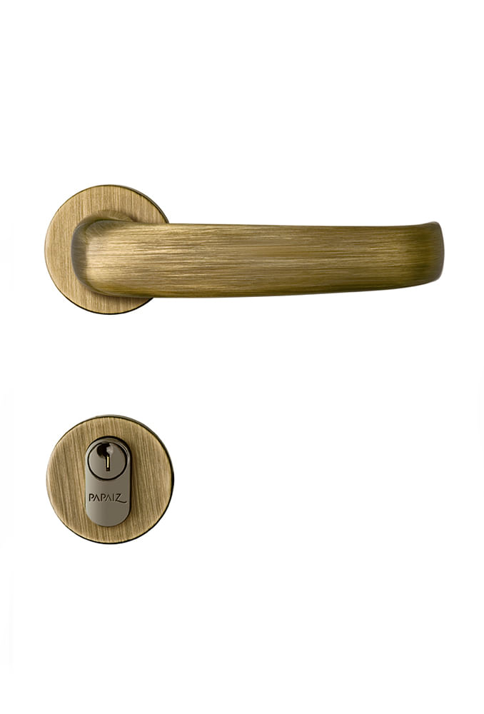 Fechadura Externo MZ271 R61 3400 Oxidado Papaiz