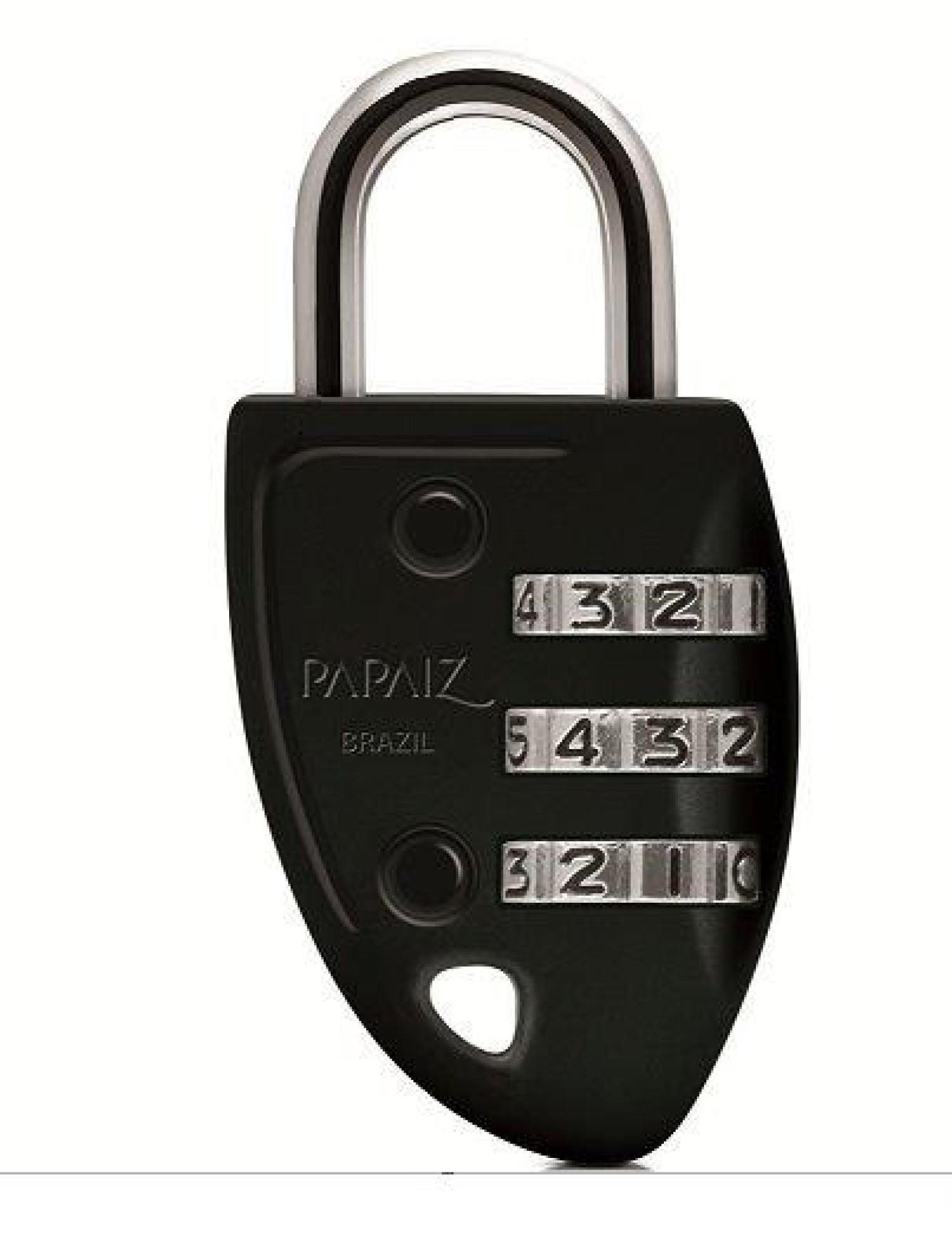 Encontraproduto.com.br - Cadeado Papaiz CS23 Preto
