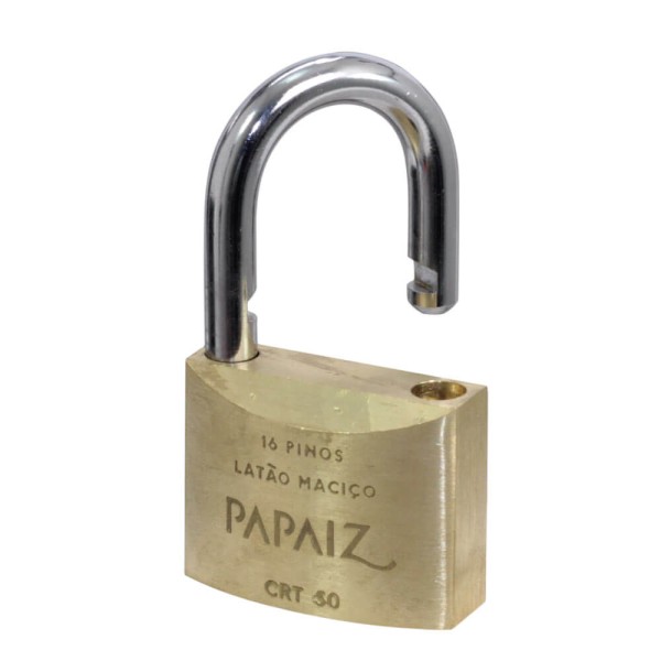 Encontraproduto.com.br - Cadeado Tetra Papaiz 2 Chaves 50MM Kit com 5UN