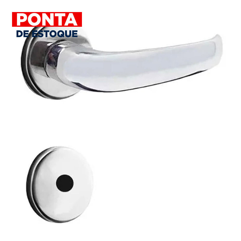 PONTA DE ESTOQUE | Fechadura para Banheiro de Entrada MZ 920 Standard Cromado  Papaiz