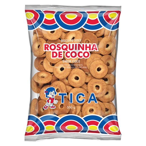 Biscoito Rosquinha de Coco Tica 500g - Panco