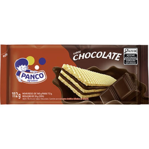 Encontraproduto.com.br - Biscoito Wafer Panco Chocolate Pacote com 112g