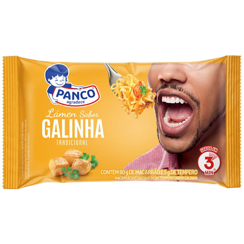 Encontraproduto.com.br - Macarrão Instantâneo Lámen Panco Galinha Pacote com 85g