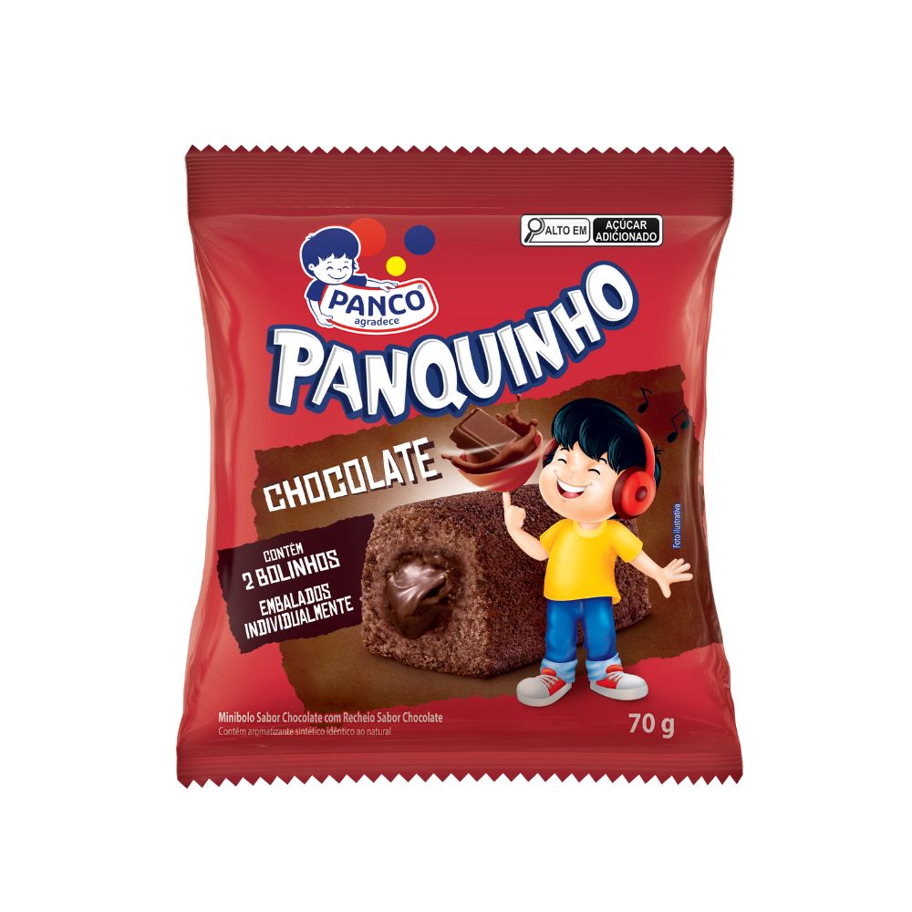 Encontraproduto.com.br - Bolinho Panco Duplo chocolate Pacote com 70g