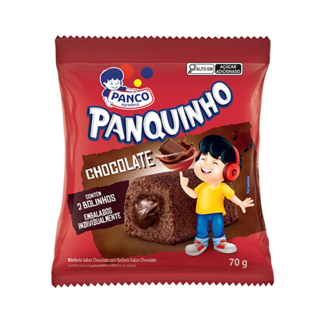 Encontraproduto.com.br - Bolinho Panco Duplo chocolate Pacote com 70g
