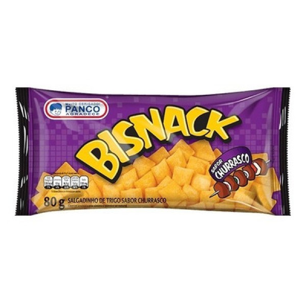 Salgadinho Panco Bisnack Churrasco 80g