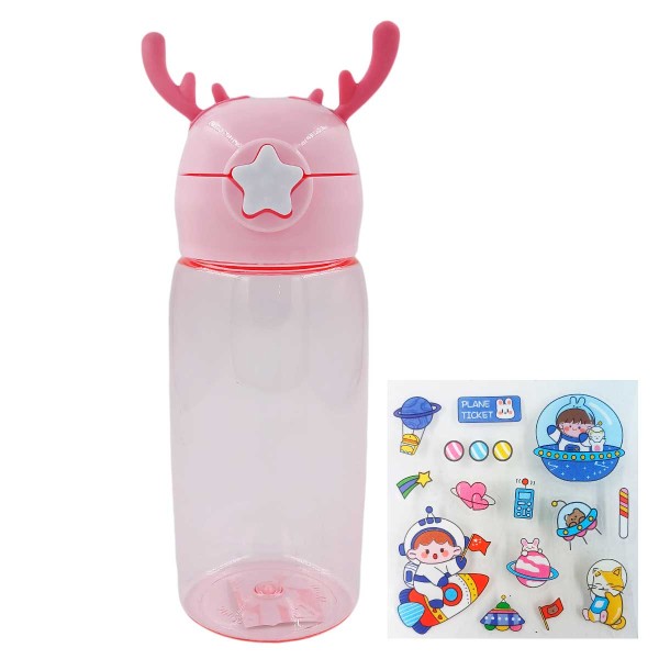 Encontraproduto.com.br - Garrafa Infantil C/ Canudo 520ml em Plástico Koya
