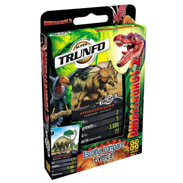 Super Trunfo - Dinossauros 2 - Grow Grow