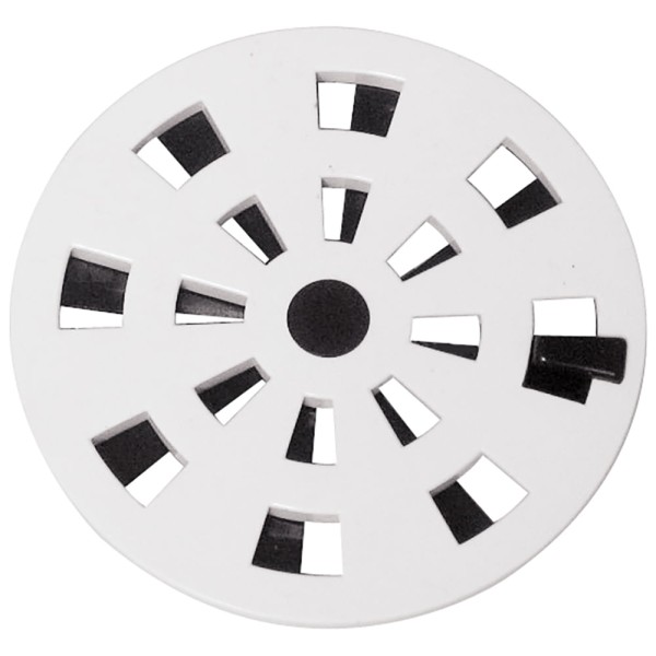 Encontraproduto.com.br - Grelha Redonda com Diâmetro de 9,7cm e Anti-Inseto em PVC Branco Astra