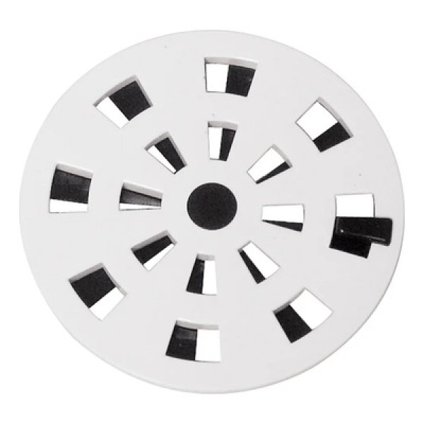 Encontraproduto.com.br - Grelha Redonda com Diâmetro de 9,7cm e Anti-Inseto em PVC Branco Astra