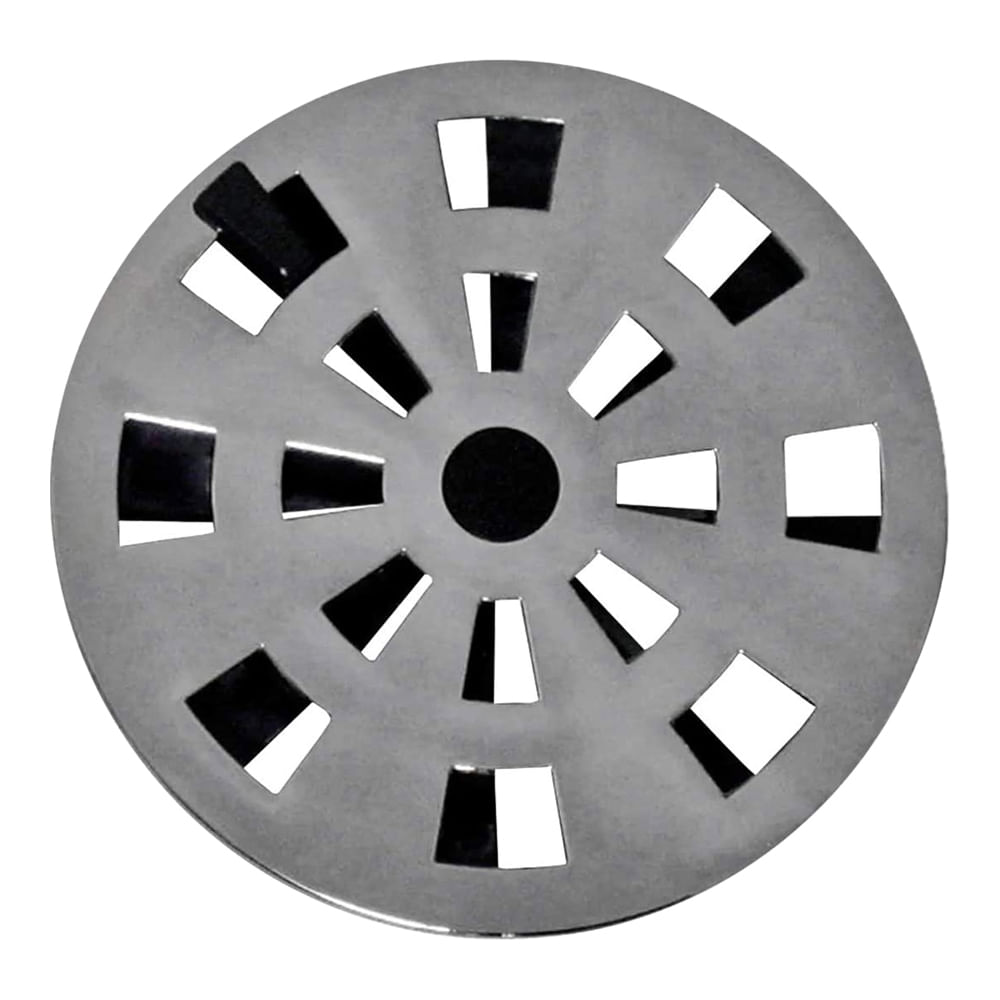 Encontraproduto.com.br - Grelha Redonda Abre e Fecha ABS Cromada 10cm DN100 Astra