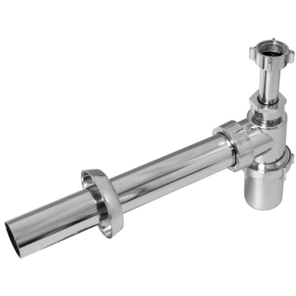 Encontraproduto.com.br - Sifão Rígido com Copo 7/8 x 40mm Prata Astra