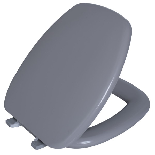 Encontraproduto.com.br - Assento Sanitário Thema Almofadado Cinza Platina Astra