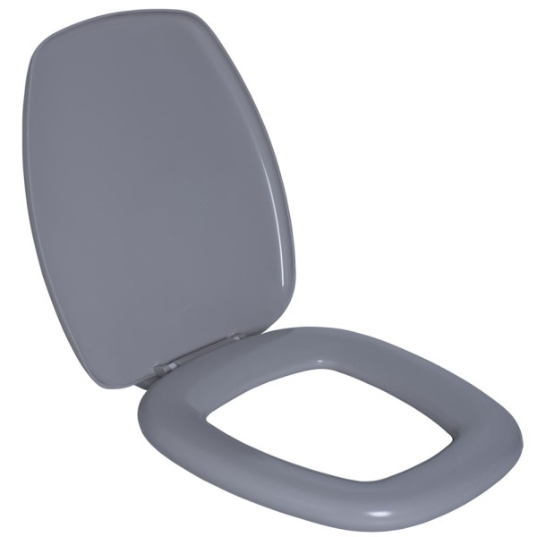 Encontraproduto.com.br - Assento Sanitário Thema Almofadado Cinza Platina Astra