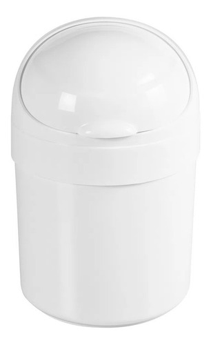 Cesto com Tampa Basculante 6L 21cmx32,5cm Bege - Astra.