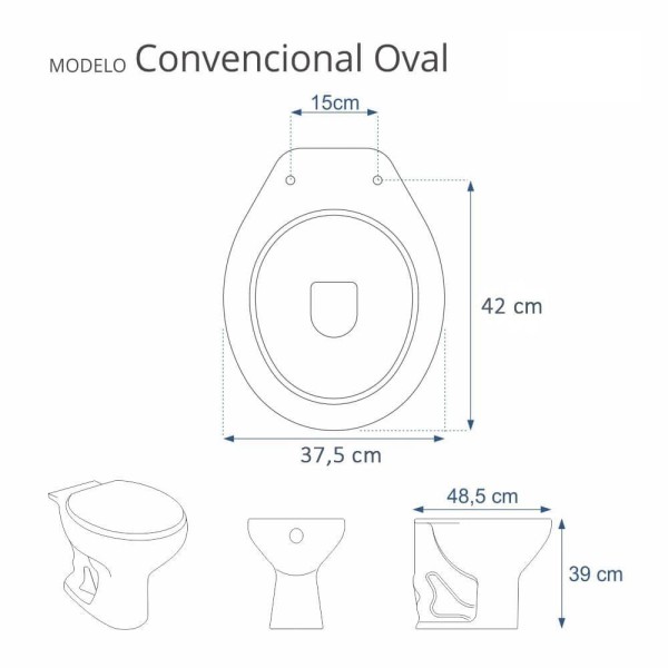 Encontraproduto.com.br - Assento Sanitário Plástico Astra TPK/AS Almofadado