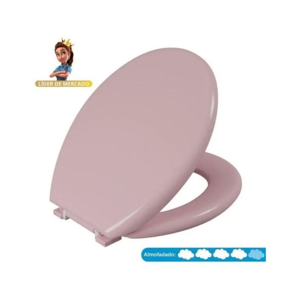 Encontraproduto.com.br - Assento Sanitário Plástico Astra TPK/AS Almofadado