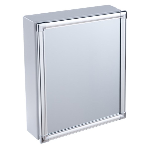 Encontraproduto.com.br - Armário Plástico Versátil com Perfil de Alumínio 36x10x45cm de Sobrepor Astra