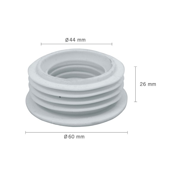 Encontraproduto.com.br - Espude Astra Bolsa Ligação Para Bacia Sanitária 1./12x40mm Flexível