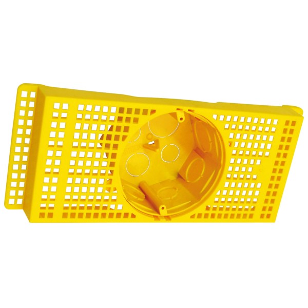 Encontraproduto.com.br - Caixa de Luz Octagonal com Suporte para Laje 30cm Amarelo Astra