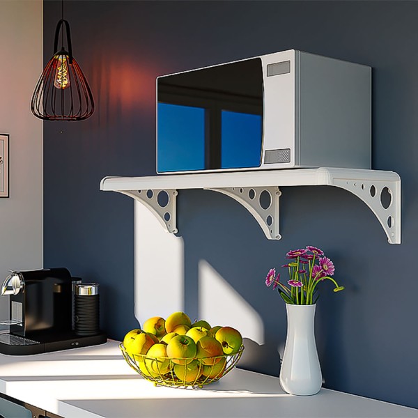 Encontraproduto.com.br - Prateleira Plástica  com Suporte 103 x 30 cm Astra