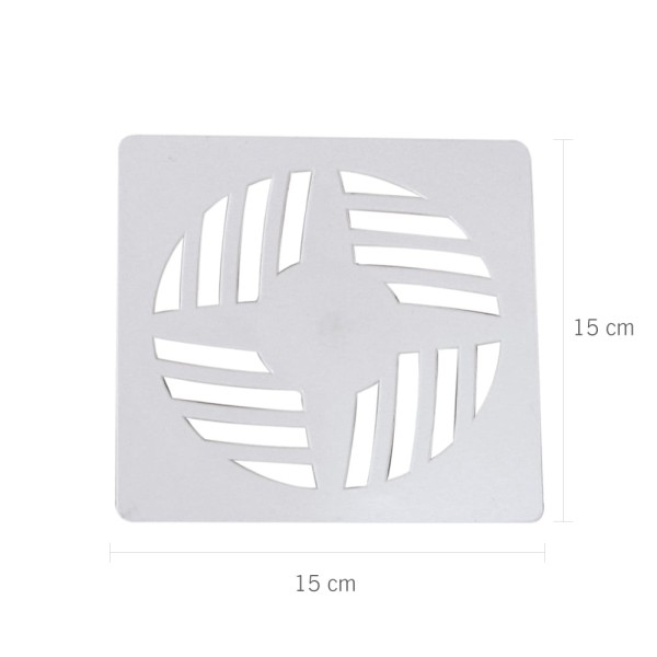 Encontraproduto.com.br - Grelha Quadrada 15x15cm em PP Branco Modelo II Astra