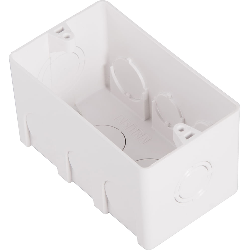Encontraproduto.com.br - Caixa Elétrica 4x2 com 57mm Branca Astra