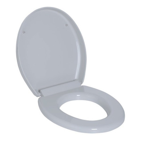 Encontraproduto.com.br - Assento Sanitario Astra Com Amortecedor Oval Tov/sc Bege