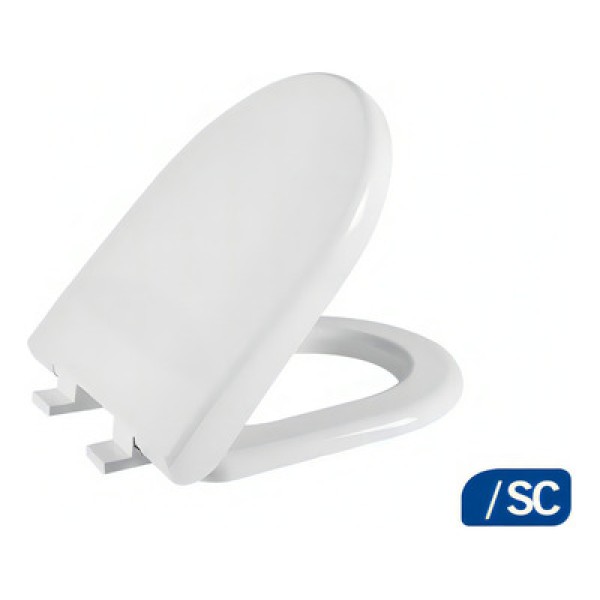 Encontraproduto.com.br - Assento Sanitário Close com Fechamento Suave Riveira Branco Astra