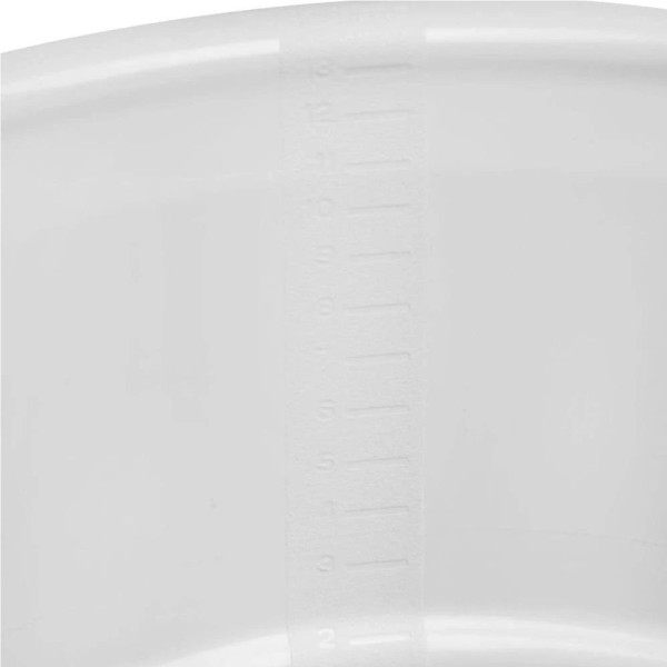 Encontraproduto.com.br - Balde De Plástico Redondo Com 20l Alças E Marcador De Litros Interno Astra Branco